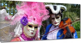 Festmények 120x60 Velencei maszk