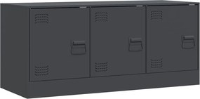 vidaXL antracitszürke acél TV-szekrény 99 x 39 x 44 cm