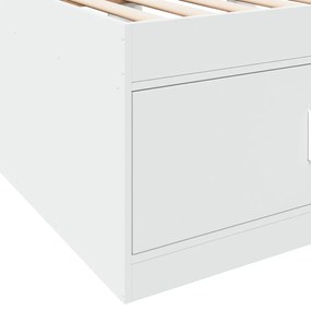 fehér kanapéágy fiókkal matrac nélkül 100x200 cm