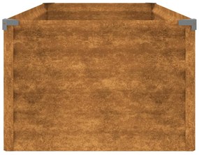corten acél kerti magaságyás 100 x 50 x 36 cm