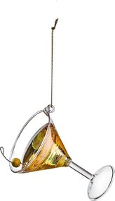 HANG ON üveg karácsonyfa , martini