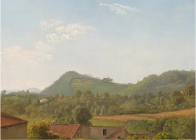 Üveg kép - Simon Denis,  View Near Naples, reprodukciók (70x50 cm)