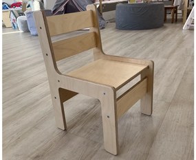 Fa szék gyerekeknek barva: felületi kezelés nélkül