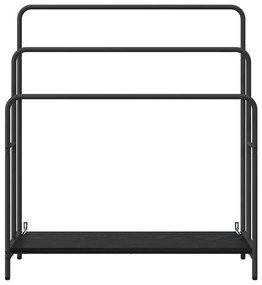 Ruhaszárító polcokkal Musta tammi 90 x 30 x 100.5 cm Faanyag