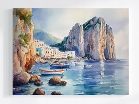 Vászonkép Canvas Olaszország Capri Sziget Tenger Turizmus Nyaralás 80x60