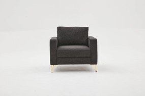Fotel Berlin - Antracit, Arany