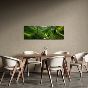 Kép - Mu Cang Chai rizsteraszok (órával) (90x30 cm)