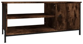 füstös tölgy színű szerelt fa TV-szekrény 100 x 40 x 45 cm
