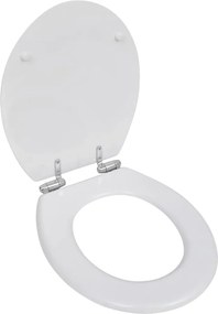 2 db fehér MDF WC ülőke lassan csukódó fedéllel