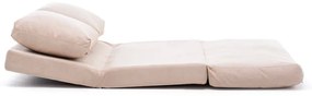 Krémszínű kinyitható kanapé 120 cm Taida – Balcab Home