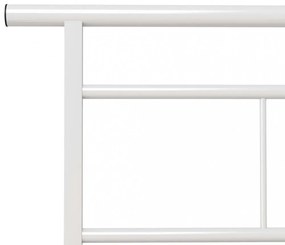 fehér fém ágykeret 90 x 200 cm