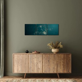 Kép - Varázslatos szarvas éjszaka (órával) (90x30 cm)