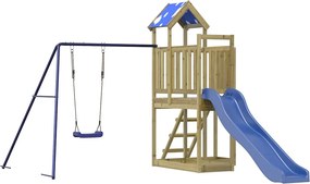 vidaXL impregnált fenyőfa kültéri játszószett