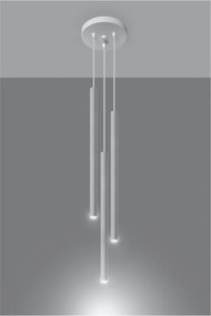 Fehér fém függőlámpa ø 20 cm Fideus – Sollux