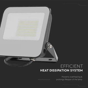 LED Reflektor SAMSUNG CHIP LED/50W/230V 6500K IP65 fekete