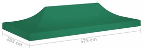 zöld tető partisátorhoz 6 x 3 m 270 g/m²