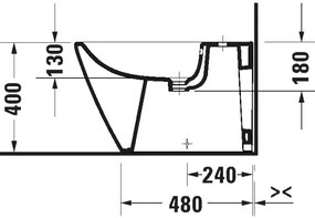 Duravit 2294100000 - D-NEO álló bidé, kerámia, fényes fehér