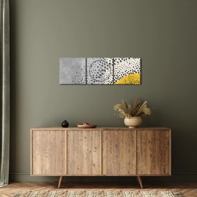 Kép - N⁰3 strand absztrakt festménye (órával) (90x30 cm)