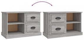 szürke sonoma színű szerelt fa TV-szekrény 73x35,5x47,5 cm
