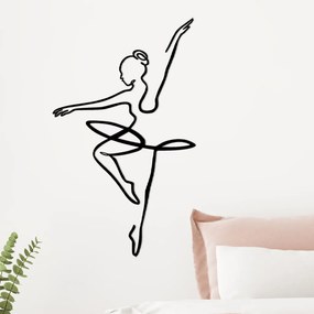 Ballerina fém fali dekoráció, 70×0,15 cm