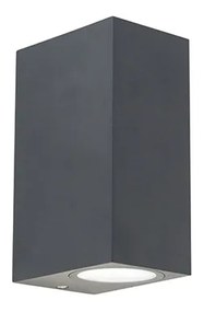 Modern fali lámpa sötétszürke 2-lámpás IP44 - Baleno