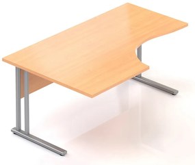 Visio ergonomikus asztal 160 x 100 cm, bal, bükkfa