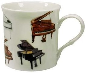 Zongora mintás porcelán bögre WINDSOR PIANO