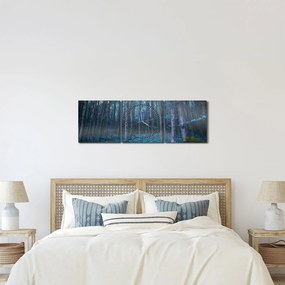 Kép - varázslatos erdő (órával) (90x30 cm)