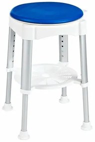 SAPHO A0050401 Mozgássérült forgószék, állíthatómagasságú, fehér/kék