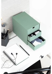 Zöld karton fiókos rendszerező Ingrid Canvas Paper Laminate – Bigso