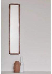 Fali tükör tömörfa kerettel 26x120 cm Nyko – White Label