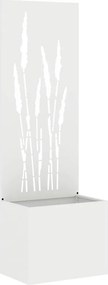 vidaXL Kertvédő vászon Fehér 50 x 140 cm Hidegen hengerelt acél