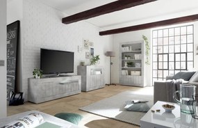 URBINO Beton TV szekrény 3 ajtós 138cm