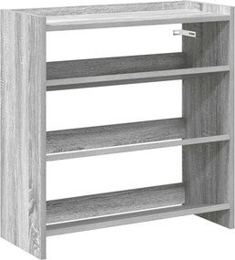 vidaXL szürke sonoma színű szerelt fa cipőtartó 60x25x62 cm