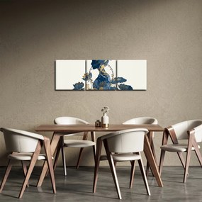 Kép - Márvány női profil (órával) (90x30 cm)