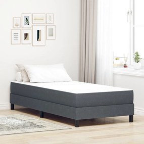 Ágy Matrac matracmal Szürke 100 x 200 cm szövet
