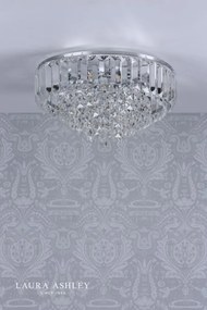 LAURA ASHLEY 3756045-Q VIENNA Kristály Mennyezeti Lámpa Csiszolt Króm, Átlátszó G9 IP20