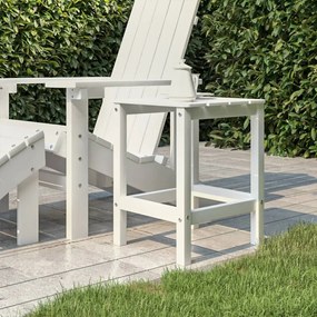 vidaXL fehér HDPE kerti adirondack asztal 38 x 38 x 46 cm