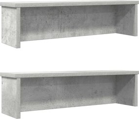 vidaXL Konyhai állványok egymásra rakható 2 db Beton szürke 60x15x16cm