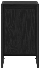 vidaXL Éjjeli asztal 2 pcs Fekete tölgy 39,5 x 30 x 50 cm Faanyag