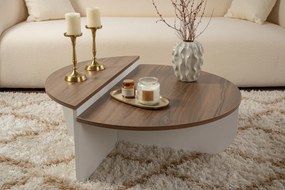 Dohányzóasztal Orion - Walnut, White