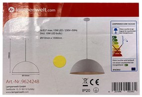 Lampenwelt Lampenwelt - LED Csillár zsinóron 1xE27/10W/230V LW1440