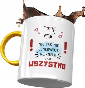 Sárga Bögre Kornélia Barátnőknek Ajándék Nyomtatott Fotóval