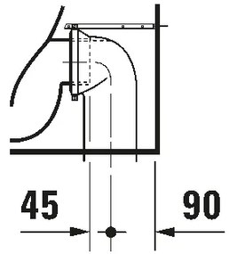 Duravit 21150900002 - Padlóra szerelhető WC D-CODE kerámia/fényes fehér