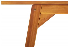 tömör akácfa kerti étkezőasztal 110 x 56 x 75 cm