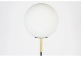 Fekete-fehér állólámpa üveg búrával (magasság 145 cm) Orion – Zuiver