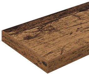 Polcos könyvespolc 4 pcs Barna 100 x 10 x 1.5 cm Faanyag