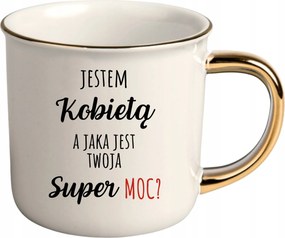 Bögre Fehér Arany Rant Ajándék Vicces Nő Vagyok Szupererő