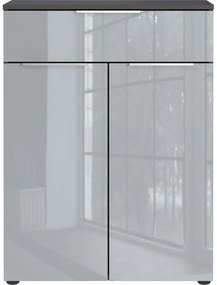 Szürke magas-fali fürdőszoba szekrény 71x95 cm Vasio – Germania