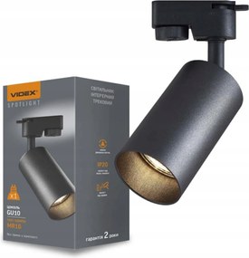 Spot lámpatest GU10 sínhez fekete IK07 Videx